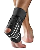 Fitomo Sprunggelenkbandage, Einstellbares Fußbandage mit Abnehmbarem Stabilisator, Fußbandage für...