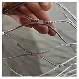 VXHCS 304 Edelstahlseilnetz, Balkonschutzzaunnetz, 10cm/2mm Flexibles Seilnetz, Garten...