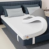 MatratzenTopper, 7cm Memory Schaum Topper mit Waschbarer Bezug, Memory Foam Matratzentopper für...