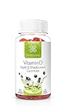 Healthspan Vitamin D3 Apfel- und Schwarze Johannisbeere-Gummis | 30 Gummis | 25 µg Vitamin D3 500 %...