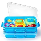 Sandkasten Sensory Bin mit Deckel und Griff, Portable Sensory Sandbox Container für Kinder,...