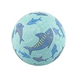 sigikid 43089 Hai Kautschukball-12 cm, blau/Hai/12cm