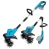 Akku-Bodenhacke und Kultivator kompatibel mit Makita 18V Batterie, elektrischer Motorhacke, 550W...