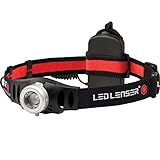 Ledlenser H6 Stirnlampe LED, fokussierbar, schwenkbar, 200 Lumen, stufenlos dimmbar, Leuchtweite 120...