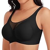 Tuopuda BH Damen Ohne Bügel Nahtlos Spitzen BH Atmungsaktiv Bralette Minimizer BHS T Shirt Schlaf...