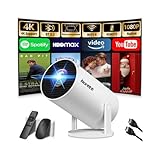 Beamer 4K Projektor Full HD 1080P【2026 Modell】 Mini Beamer mit WiFi 6 und Bluetooth 5.2, Android...
