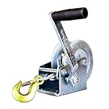 EDEDE Winde Handwerkzeug Kurbelgetriebe Winde Boot LKW Auto Hand selbstsichernde manuelle Winde...