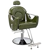 Friseurstuhl, Salonsessel für Friseure, kippbar, höhenverstellbarer hydraulischer Haar-Salonstuhl,...