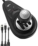 PXN A7 Schaltung, Gaming Lenkrad Schalthebel - Universal Shifter PC, 6+R Gängen, 3 Kabeln (USB,...