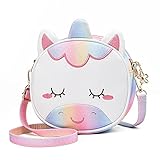 Czemo Kinder Umhängetasche Mädchen Handtasche Klein PU Leder Schultertasche Geldbeutel...