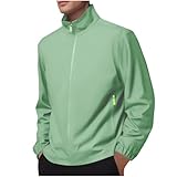 Mrat Herren-Jacken, leichte Windjacke, Herren-Shell-Jacke, wasserabweisend, winddicht, einfarbig,...