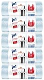 ja! 125 Müllbeutel/Mülltüten mit Tragegriff, 35 Liter, 25 Stück pro Rolle, reißfeste Bodennaht,...