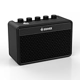 Donner Mini Gitarrenverstärker Combo Amp 5W, tragbarer wiederaufladbarer Gitarre Amp mit britischem...
