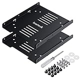 Inateck Festplatten-Einbaurahmen Montage-Kit für 2 x 2,5” SSD/HDD zu 3,5”-Schacht intern, HDD...