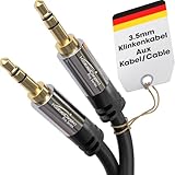 KabelDirekt – Klinkenkabel, Aux Kabel & Audio 3.5mm Kabel – 0,5m – In Deutschland entwickelt...