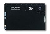 Victorinox Taschenmesser Swiss Card Classic, Schwarz (Multitool, 10 Funktionen Spitzklinge, Schere,...
