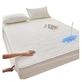 LYXYGMV Wasserdichter, verdickter Matratzenbezug, Gesteppte Baumwollmatte, Bettbezüge,...