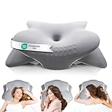 Asbtos Memory-Foam-Kissen - Halswirbelkissen für Nacken- und Schulterschmerzen, ergonomisches...