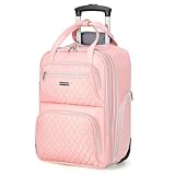 Ponhog Rucksack mit Rollen für Damen - 15,6 Zoll Business Laptop Trolley & Reiserucksack als...