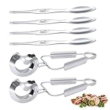 Schneckenzange und Schneckengabel-Set, Schneckenbesteck aus Edelstahl, 2-in-1-Meeresfrüchtegabeln,...