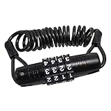 Abaodam Panzerkabelschloss für Fahrrad mit Zahlencode Robustes Kabelschloss Vorhängeschloss...