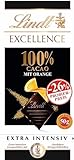 Lindt Schokolade EXCELLENCE 100 % Kakao + Orange, Promotion | 50 g Tafel | Extra intensiv | 100%...