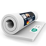 Schaumstoff [110x200x2 cm] mittelfeste Schaumstoffplatte(RG25) Zuschnitt für Polster, Sitzpolster,...