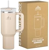 Tumbler 40oz - Trinkflasche mit Strohhalm 1.2L - Auslaufsicher Thermobecher mit Strohhalm Kühlt 10...
