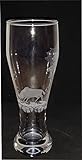 Kisslinger Bierglas Weizenbierglas 300 ml Gravur Wildschwein Handgefertigt Hochwertig Weißbierglas