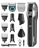 12-in-1 Barttrimmer Herren, Haarschneider, Körperrasierer, Nasenhaarschneider, kensen Bartschneider...
