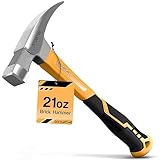 DIY Doctor Maurerhammer 21oz (600g) – Geschmiedeter Stahl & Fiberglasgriff – TPR rutschfester...