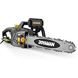 DOVAMAN 2400W Elektro-Kettensäge, mit Auto-Tension SDS System, 40cm Oregon Schiene und Kette, 15m/s...