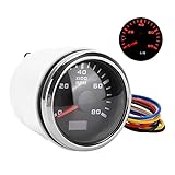Generic 52 Mm Universal-Drehzahlmesser mit Roter Hintergrundbeleuchtung für Motorrad, Auto, LKW,...