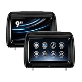 XTRONS 9 '' Digitaler Touchscreen DVD-Player mit Zwei Autokopfstützen und HDMI-Anschluss und...