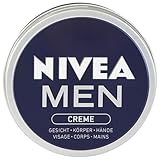 NIVEA MEN Creme, pflegende Hautcreme mit Vitamin E für intensive Feuchtigkeit,Hautpflege für...