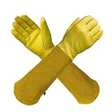 Gartenhandschuhe mit langen Armen für effektiven Schutz vor dornigen Pflanzen (XL)