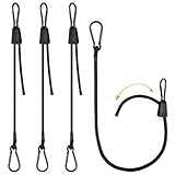 Verstellbar Spanngummi mit Karabiner, Expander mit Haken 4er Set, 100cm Extra Stark Gummispanner...