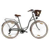Goetze Mood Damen Citybike 28 Zoll | 18 Zoll Aluminiumrahmen | 7-Gang Kettenschaltung | V-Bremse |...