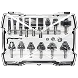AKYLIN 15-teiliges Fräser-Set mit 8-mm-Schaft, für Holz und Oberfräse, mit Aufbewahrungsbox,...