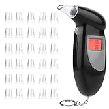 Lutranstra Alkoholtester, Alkoholtester Polizeigenau Mit 30 MundstüCken, Promille Messgerät Mit...