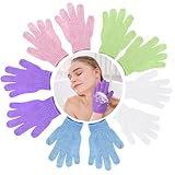 KEYRI 10 Stück Peelinghandschuh, Peeling-Handschuhe Exfoliating Gloves für Körper und Gesicht...