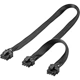 goobay 59714 Netzteil Kabel 8 Pin Buchse auf Dual 6+2 Stecker für PCIe/Stromkabel zum Anschluss...