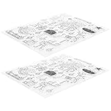RASTKY Transparentes Stempelset aus Silikon für DIY-Weihnachtsprojekte, Einfach zu Verwenden für...