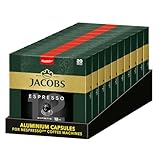 Jacobs Kaffeekapseln Espresso Ristretto, Intensität 12 von 12, 200 Nespresso®* kompatible Kapseln,...