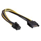 Bolwins K26S SATA 15 Pin auf 6 Pin PCI Express Stromkabel Power Netzteil Adapter Grafikkarte Kabel...