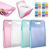 Fächermappe,4 Stück Ordnungsmappe,Dokumentenmappe,Document Organizer,Dokumentenmappe mit 13...