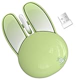 KNOWSQT Bunny Kabellose Maus, 2,4 G, leise, Kaninchenmäuse mit USB-Empfänger, für Laptop,...