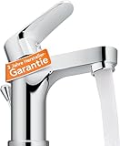 EISL Waschtischarmatur CLAUDIO, Wasserhahn Bad, Badarmatur, Einhebelmischer mit Ablaufgarnitur Chrom...