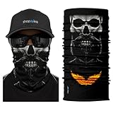 ShopINess Unisex Schlauchschal Halswärmer Neckwarmer Multifunktions schlauchtuch totenkopf für...