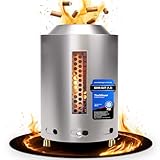ErlebnisFeuer Tischfeuer M [rauchfrei] Outdoor-Tischkamin für Pellets & Holz - Feuerstelle für...